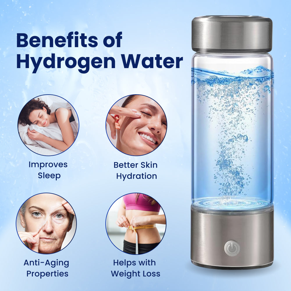Hydrogen Water Generator Alkaline Maker Portable Water Ionizer Bottle